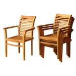 029-Leonora stacking Arm Chair