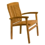 030-Audia Stacking Arm Chair