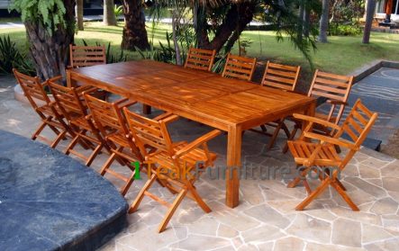 Teak Oiled Dining Table Sets