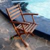 Teak Oiled Bali Arm Chair