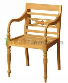 Teak Stacking Arm Chair