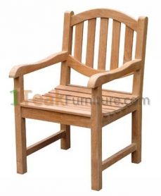 Teak Oval Java Arm Chair