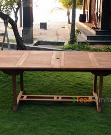 Teak Oval Double Extend Table 200-300 x 120 cm