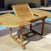 Teak Oval Extend Table 120-170 / 120