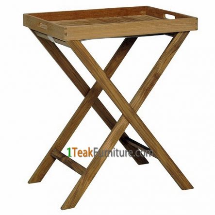 Teak Tray With Stand