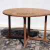 Teak Round Butterfly Table 140