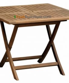 Teak Square Folding Table 120